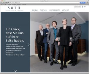 Websitegestaltung und Umsetzung für Soth Rechtsanwältee